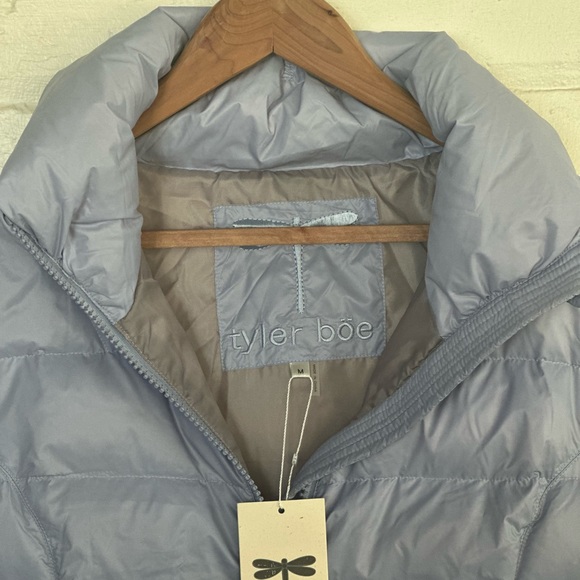 tyler boe down jacket ladies size M in dove (light blue) NWT - Picture 4 of 4